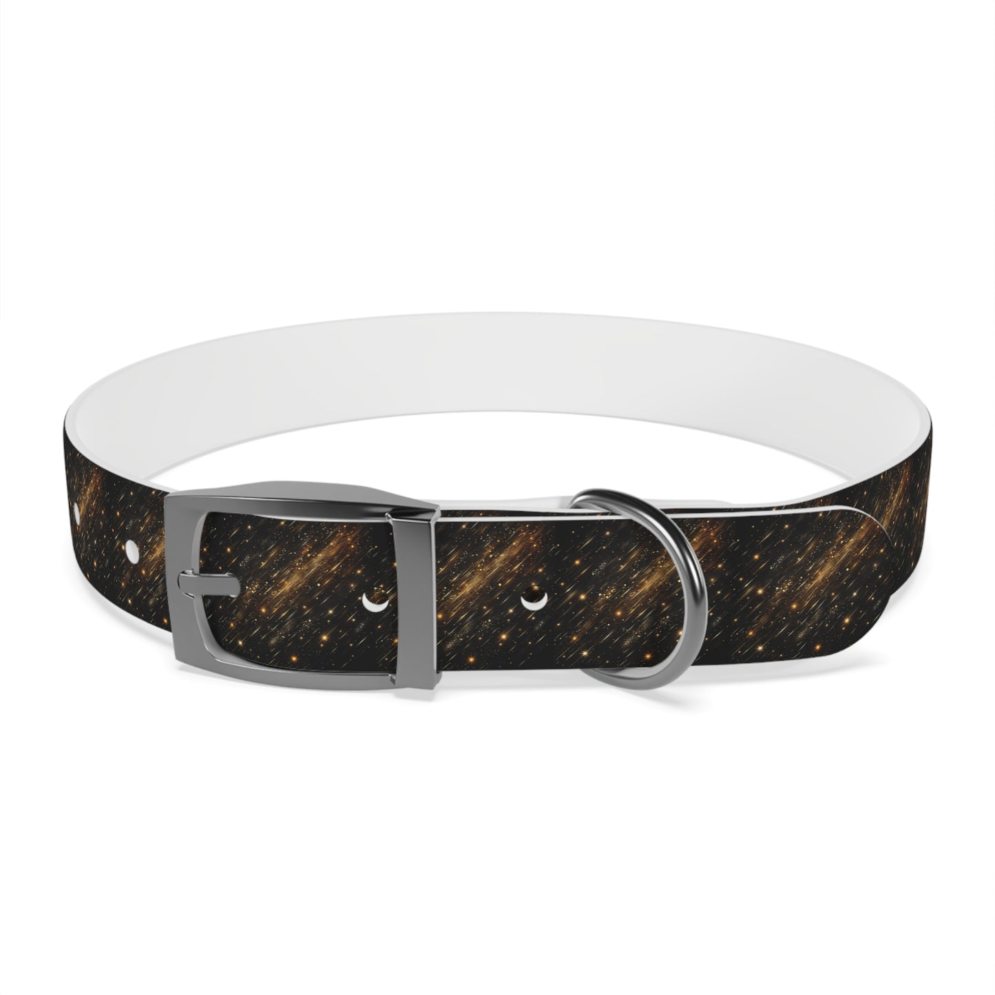 Barrky Night Collection Collarman/Collarette β Starry Dog Collar, Waterproof, Odor-Resistant TPU, 4 Buckles, Stars Dog Collar, Adjustable Pet Accessory for Cosmic Dog Lovers